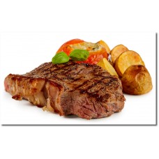 Rumpsteack vom Grill mit Beilage (Rosmarin Kartoffeln und Gemüsen)