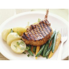 Kalbskarree vom Grill in Butter und Salbei